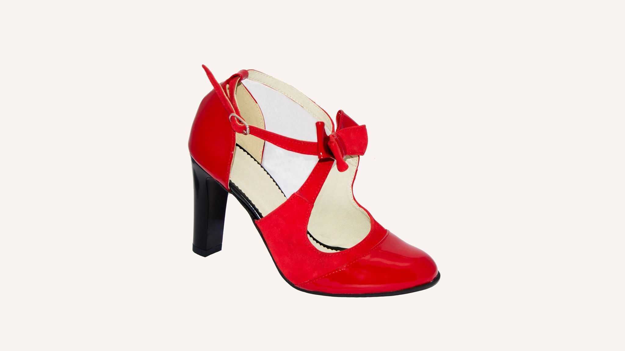 Pantofi roșii din piele naturală – P0125 pantofi.moda/ imagine 2022
